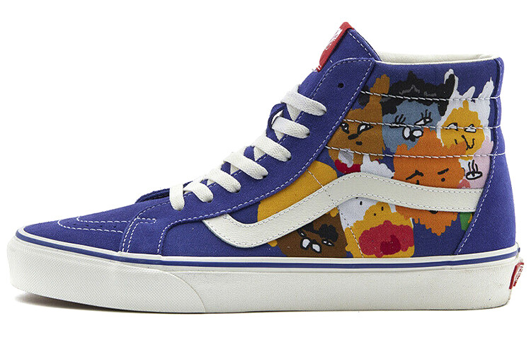 

Кроссовки Vans SK8 Skateboard Shoes Unisex High-Top Blue/White, Синий, Кроссовки Vans SK8 Skateboard Shoes Unisex High-Top Blue/White
