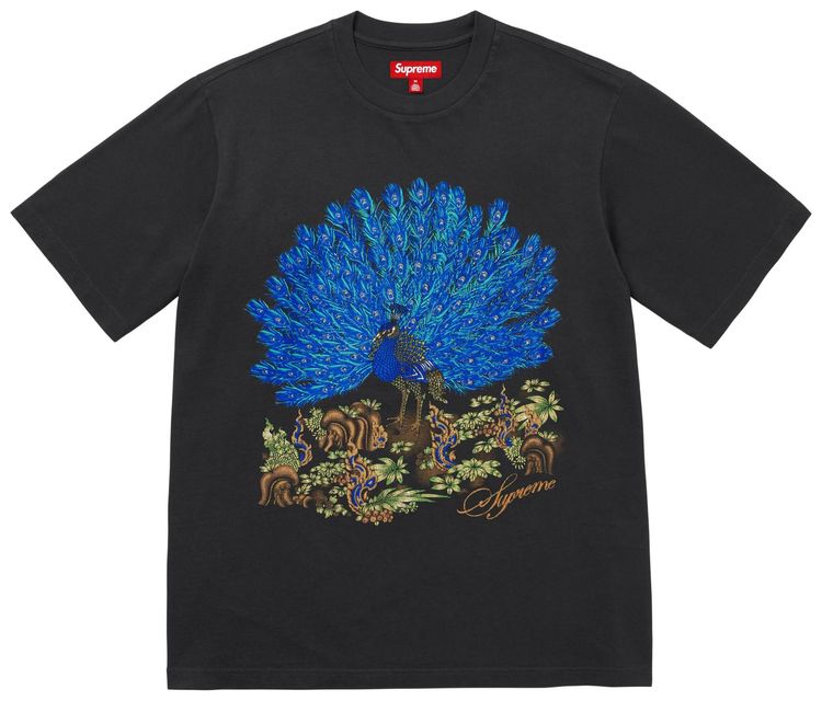 

Футболка с коротким рукавом Supreme Peacock, черная, Черный, Футболка с коротким рукавом Supreme Peacock, черная