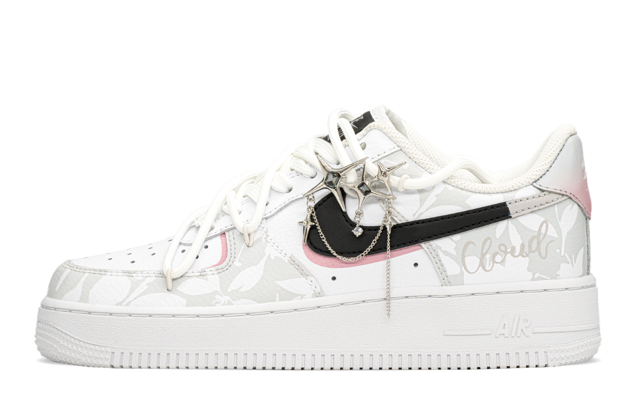 

Кроссовки Nike Air Force 1 Skateboard Shoes Women's Low-Top White Pink, Розовый, Кроссовки Nike Air Force 1 Skateboard Shoes Women's Low-Top White Pink