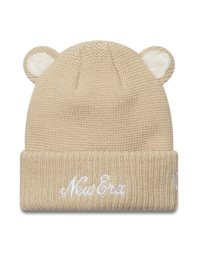 

Зимняя шапка New Era Teddy Bear Ears Cuff Knit Beanie 60580793, бежевый
