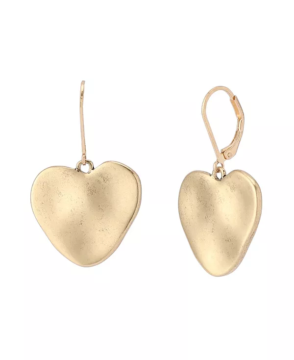 

Серьги-Подвески в форме сердца с реликвией Robert Lee Morris Soho, gold