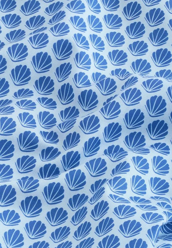 Рубашка классического кроя, удобная в уходе, с принтом, стильная Next, Blue Shell Geometric — фото 2
