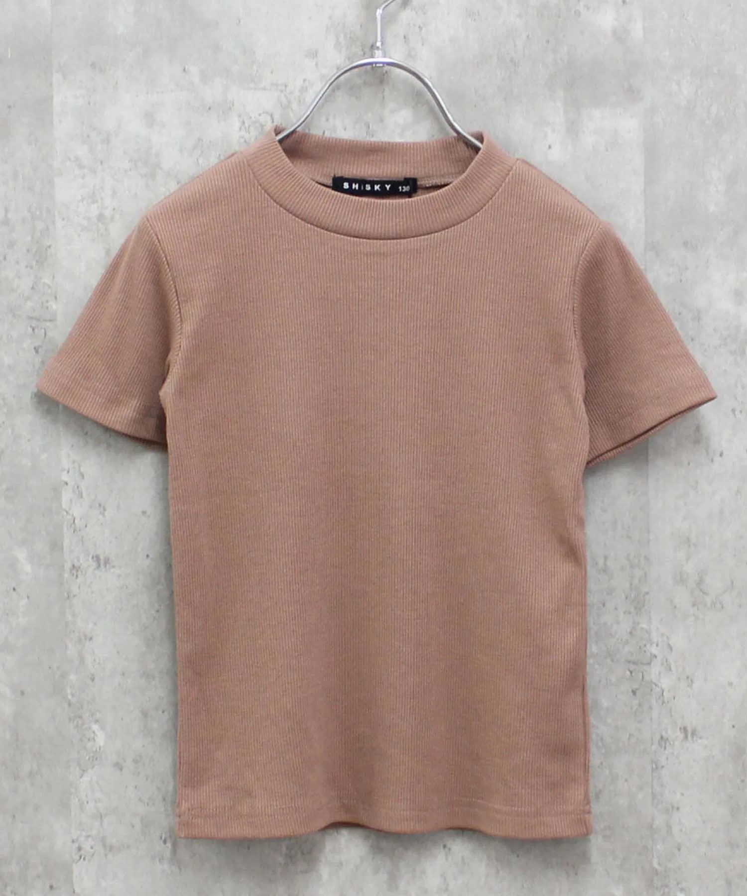 Детская футболка с высоким воротником THE CASUAL Мокко