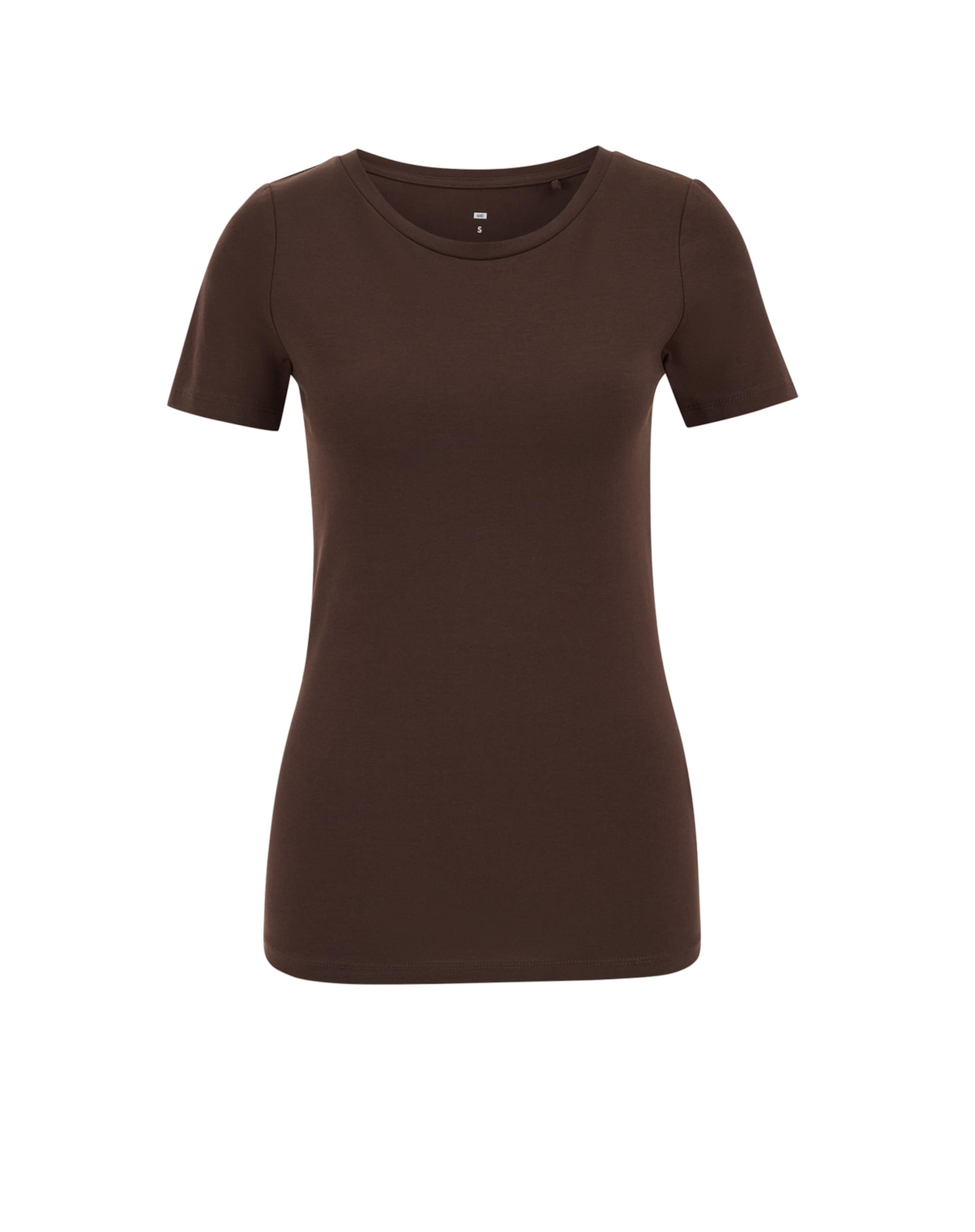 

WE Fashion Футболка в коричневом цвете