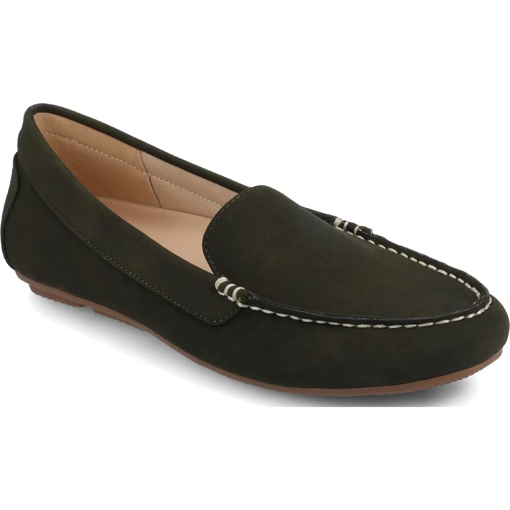 Женские мокасины oreta driving loafer Journee, зеленый