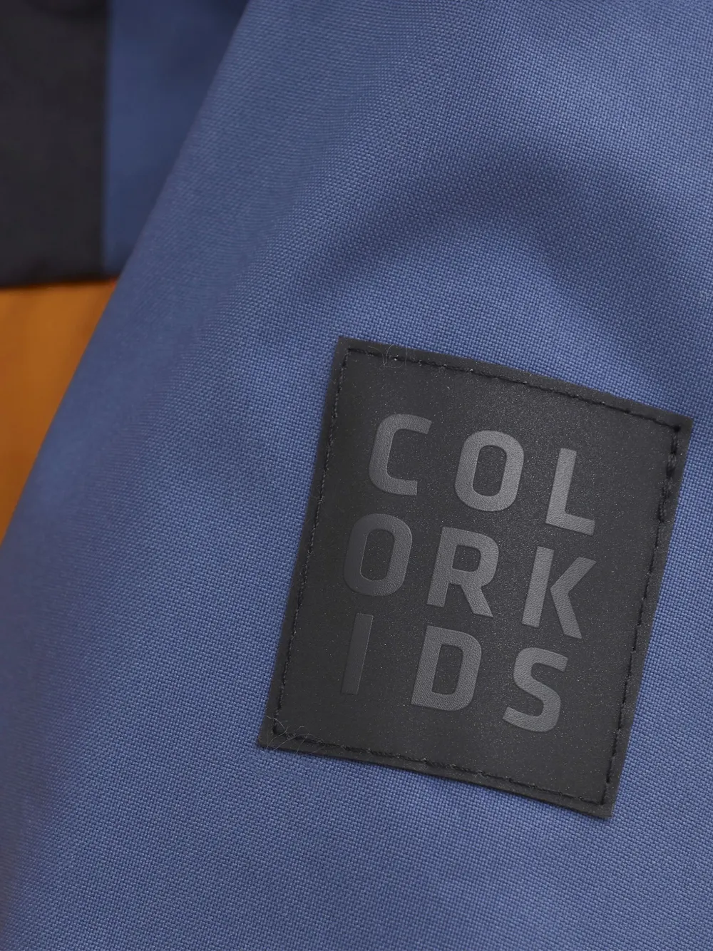 Куртка в стиле колор-блок с капюшоном COLOR KIDS, оранжевый — фото 3