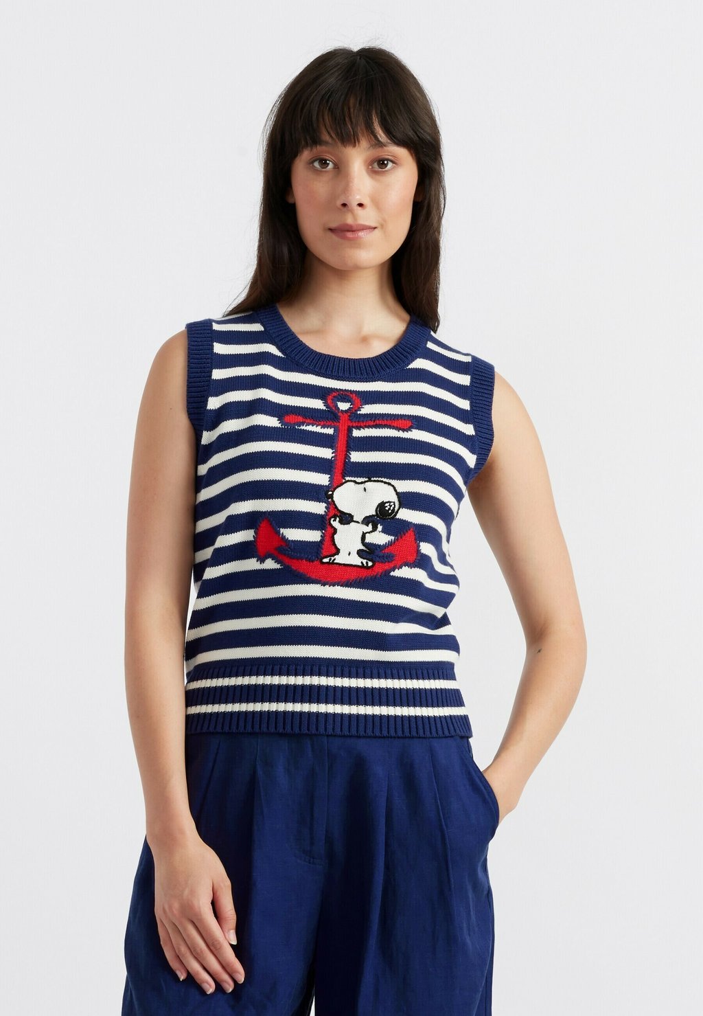 

Топ TANK SNOOPY WOOL CASHMERE CHINTI & PARKER, синий