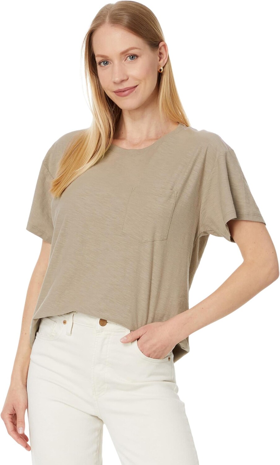 

Футболка Lilla P Short Sleeve Pocket Tee, цвет Driftwood