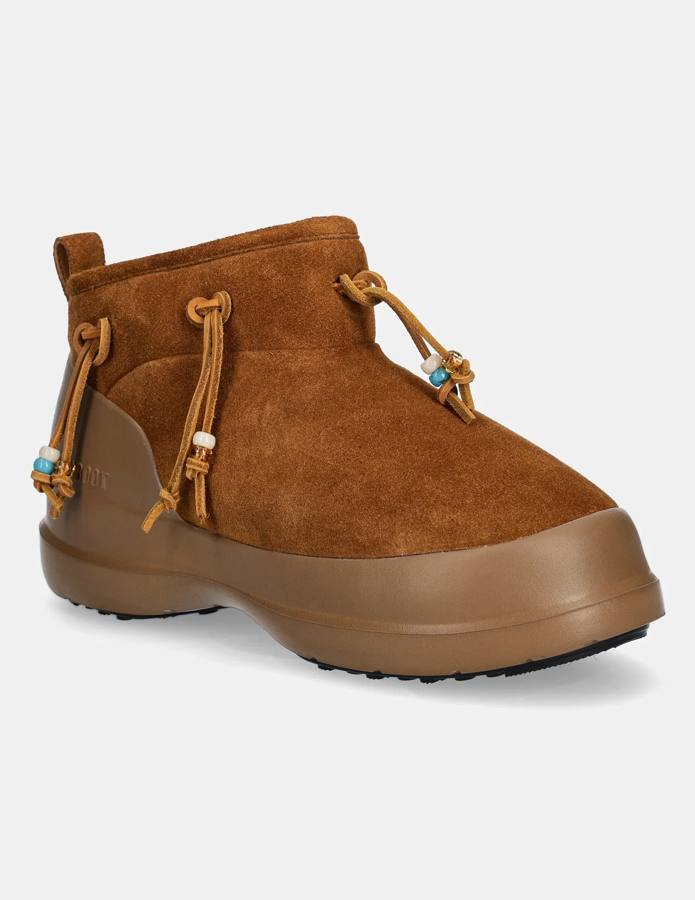 Зимние ботинки Moon Boot MB LUNA замшевые короткие, коричневый