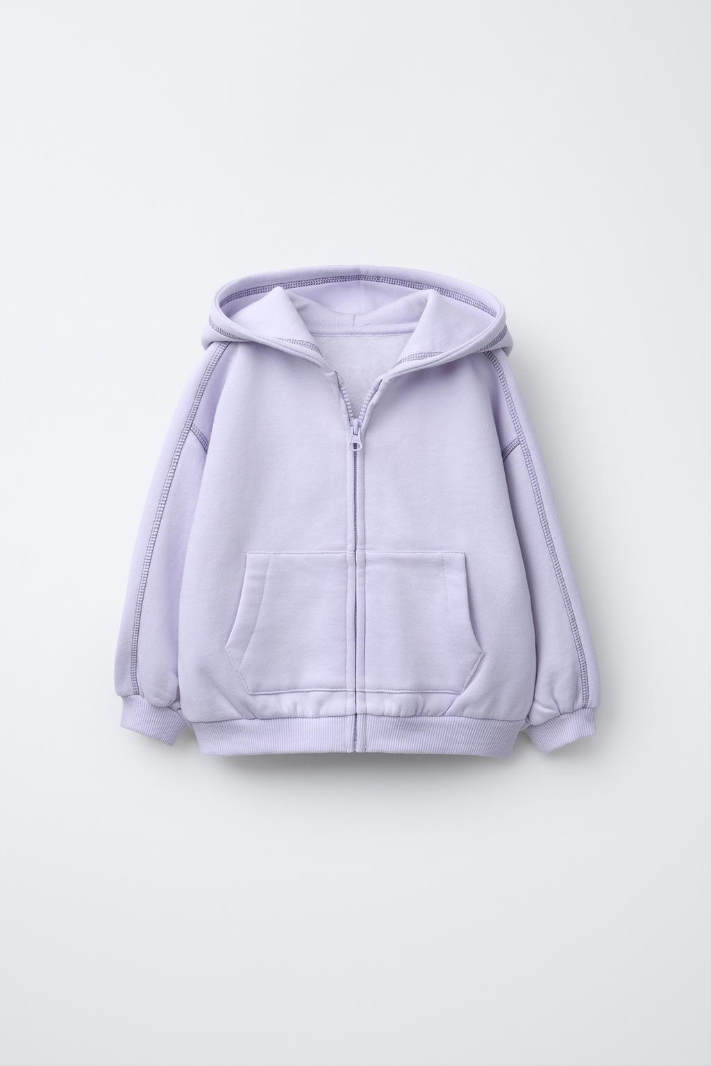 

Базовая куртка с капюшоном ZARA, цвет Mauve