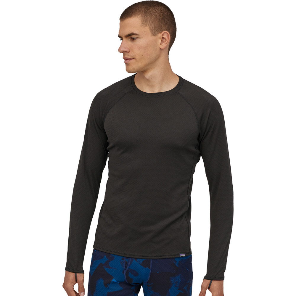 

Спортивный топ Patagonia Capilene Midweight Crew, черный