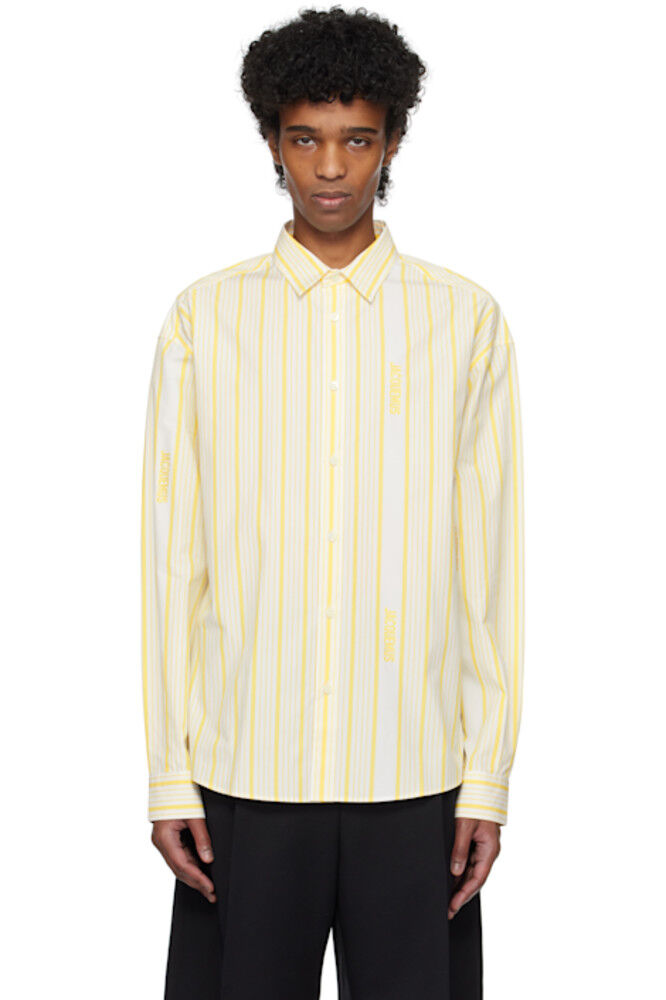

Желто-белая рубашка «The Simon» JACQUEMUS