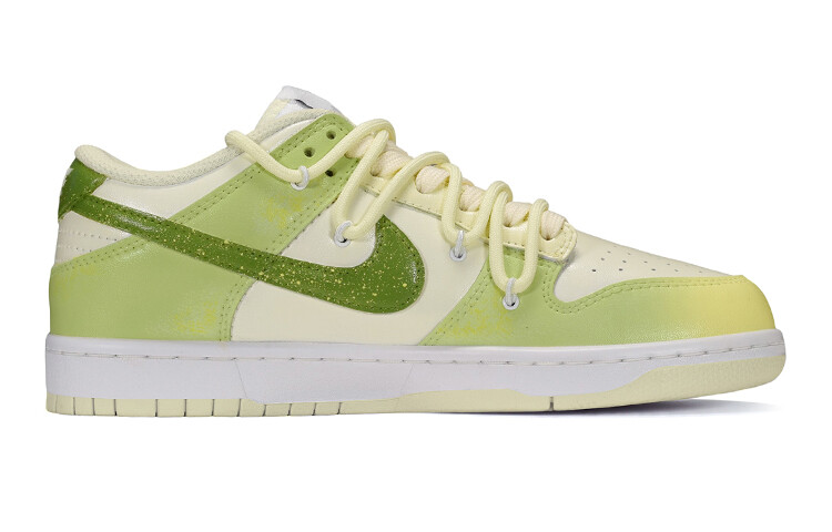 

Кроссовки Nike Dunk Skateboard Shoes Women's Low-Top Yellow/Green