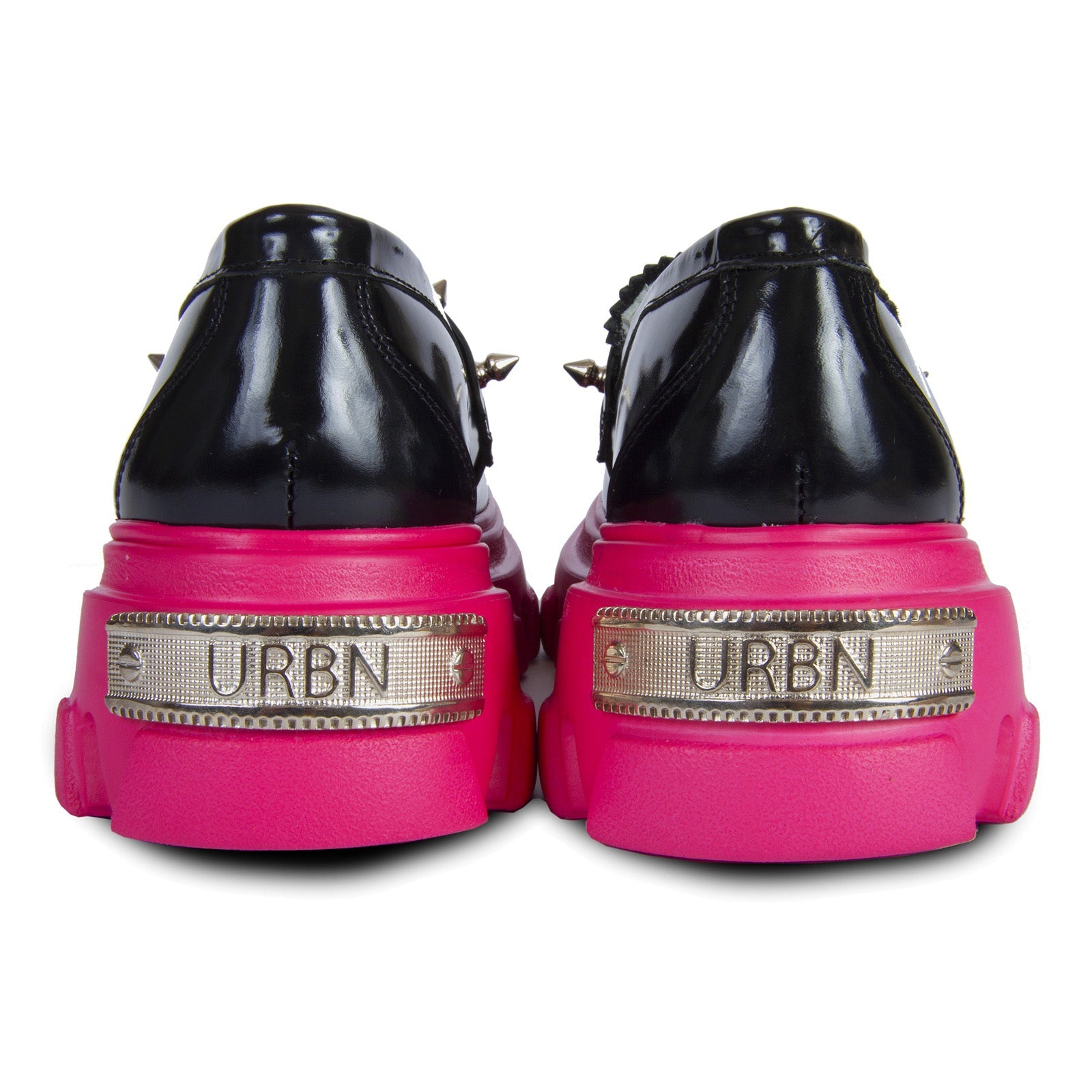 Гламурные лоферы из кожи от URBNKICKS, черный — фото 3