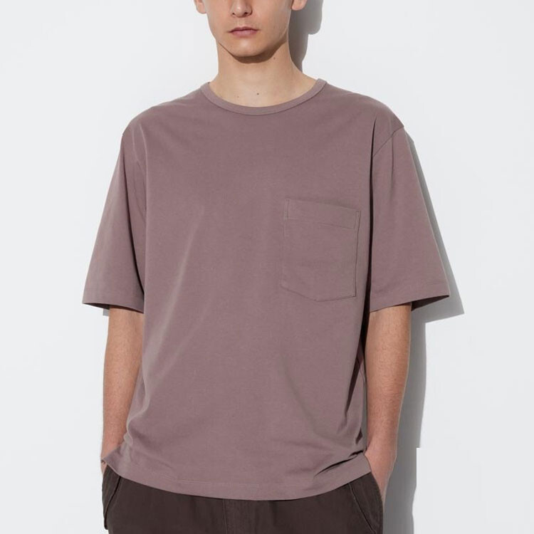 Футболка U Collection мужская коричневая Uniqlo, коричневый — фото 3