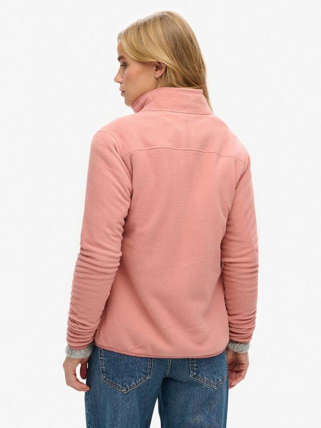 Флисовая куртка с полной застежкой-молнией Superdry, цвет Ash Rose — фото 2