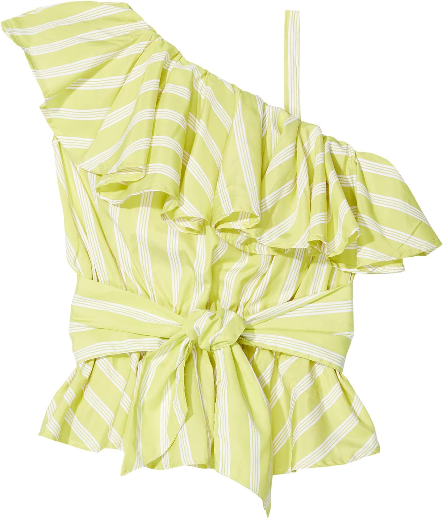 

Топ HABITUAL girl Stripe Ruffle Top, цвет Lime