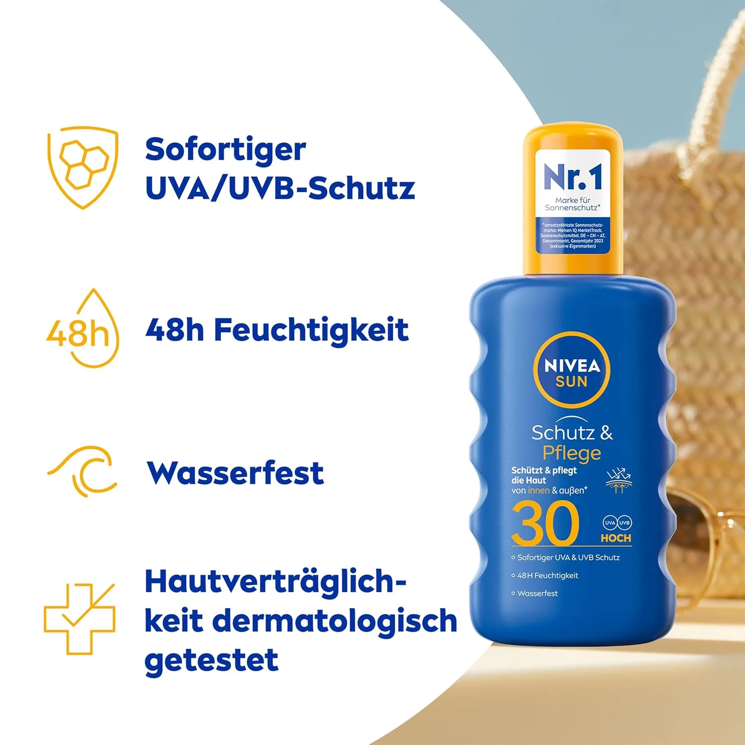 Солнцезащитный спрей SPF 30 «Protection & Care» от Nivea Sun Nivea Sun — фото 2