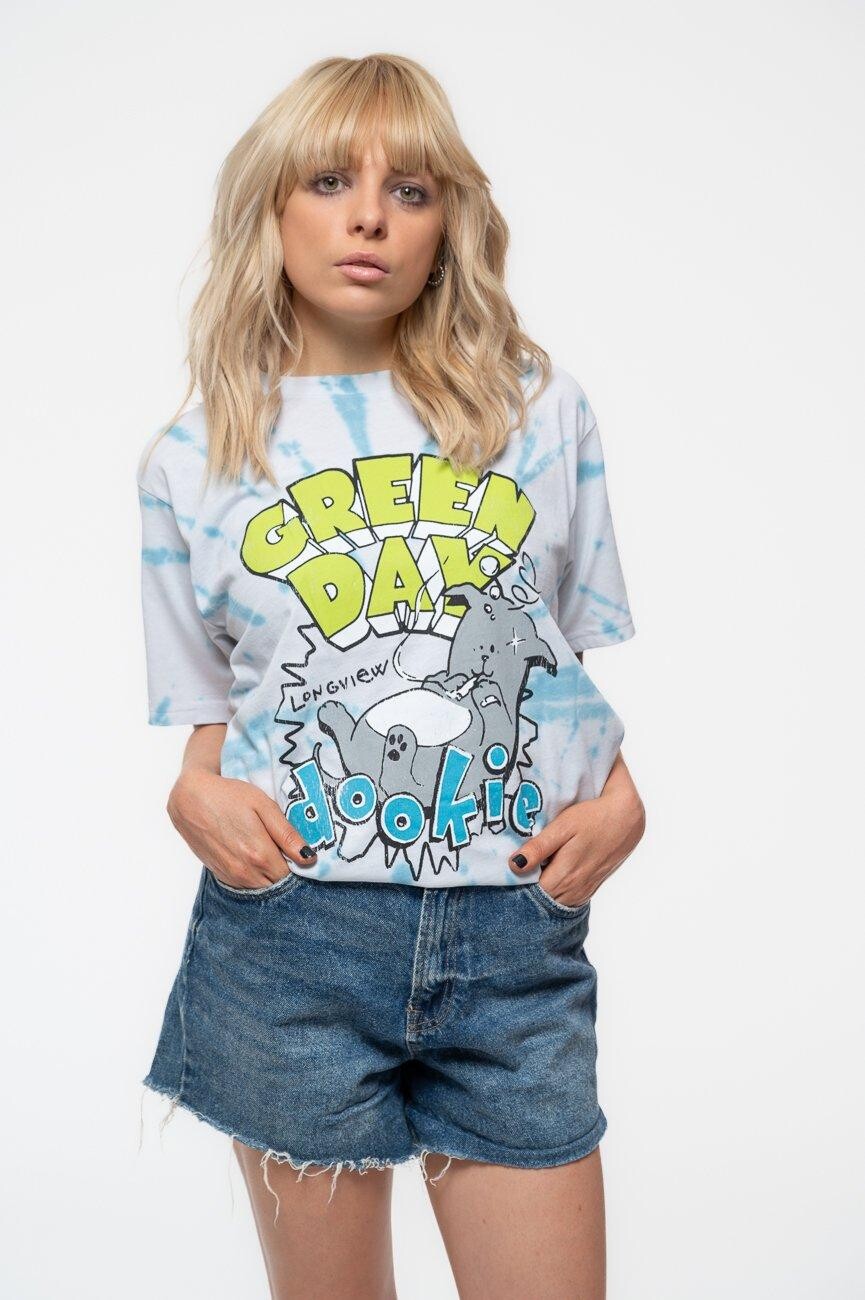 

Футболка Dookie Longview Dye Wash Green Day, белый