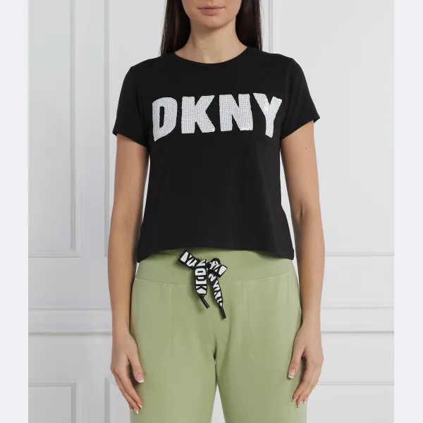 

Укороченная футболка Dkny, черный