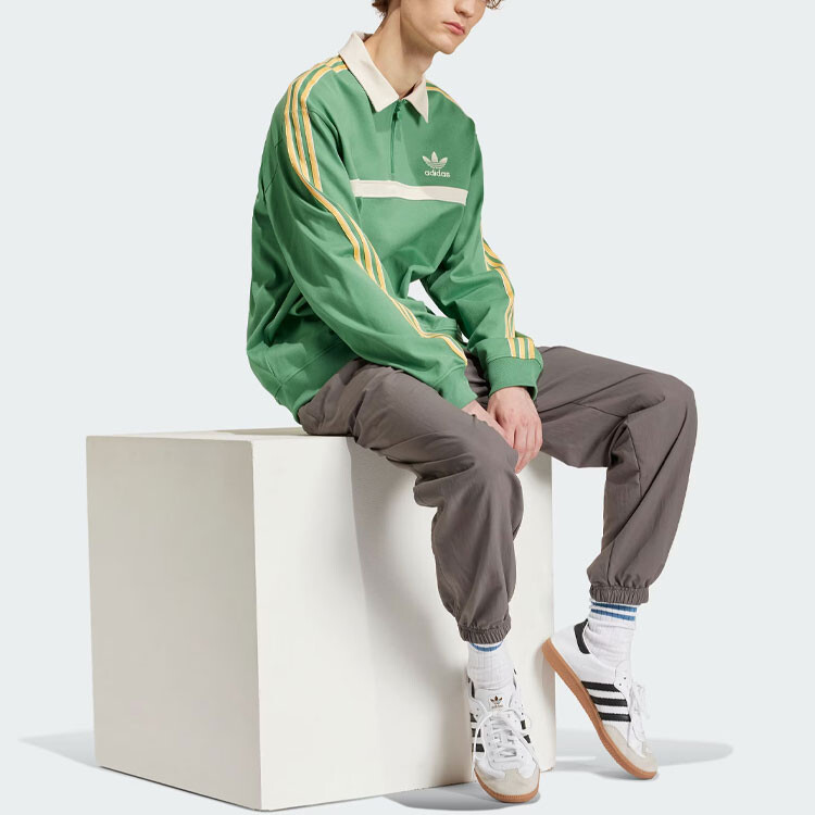 Толстовка мужская Adidas Originals зеленая — фото 2