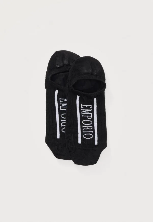 Комплект из двух пар носков footie Emporio Armani, Black