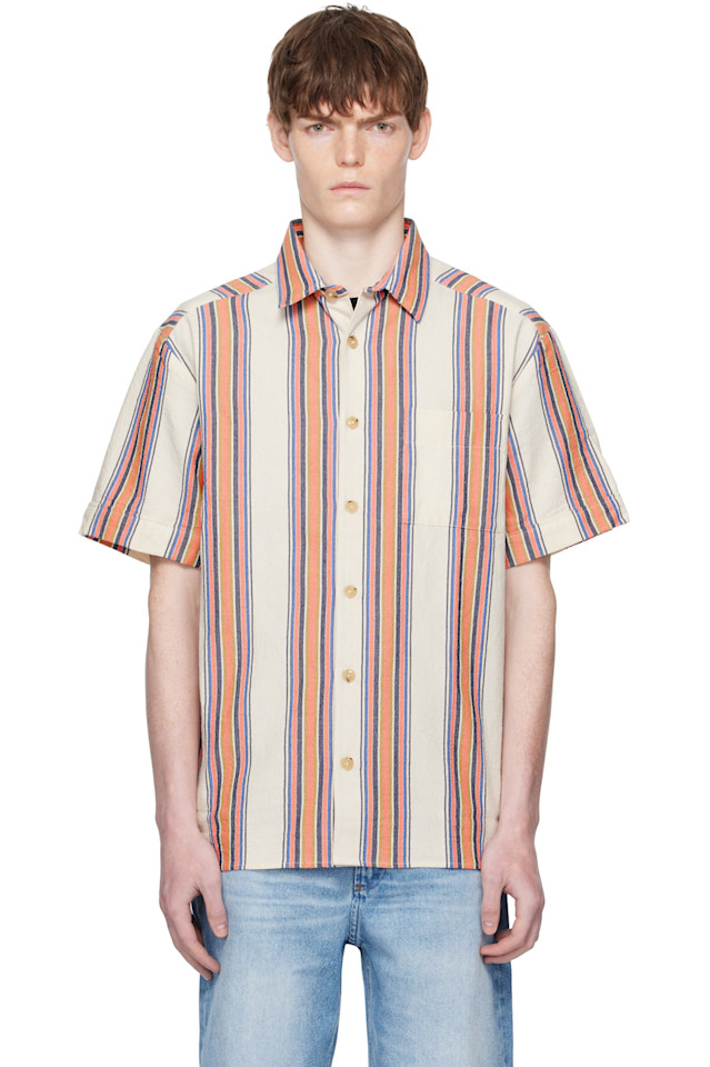 

Рубашка Ross с коротким рукавом A.P.C., экрю
