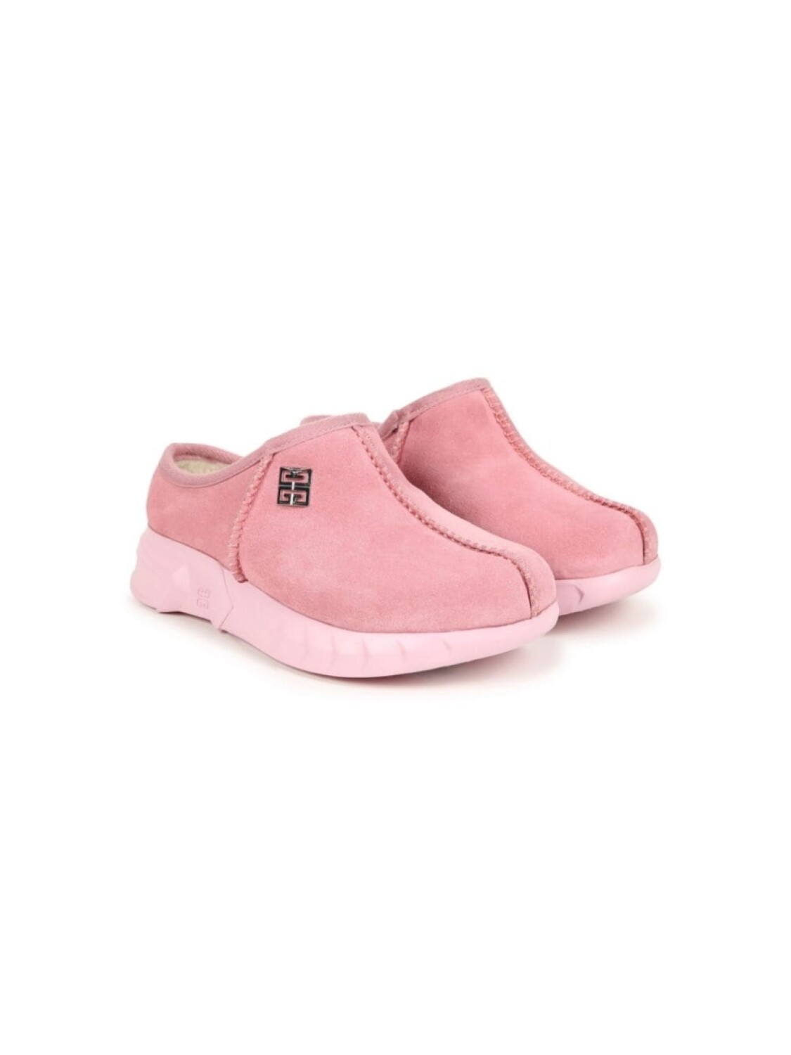 

Givenchy Kids мюли с логотипом 4G, розовый