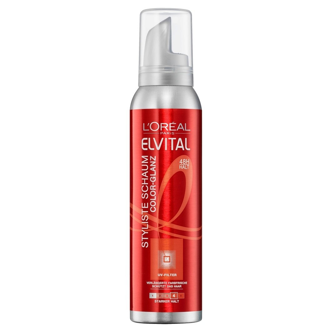 

Лак для волос elvital styliste schaumfestiger color-glanz Loreal Paris, объем 150 мл