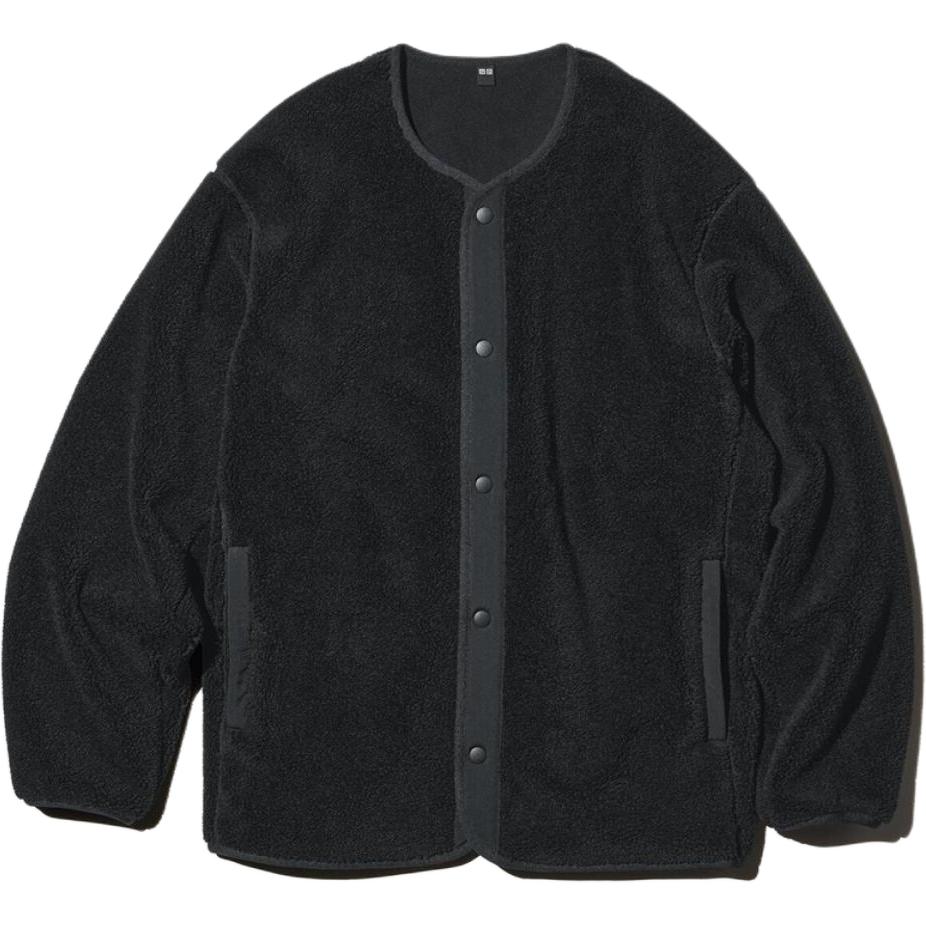 

UNIQLO Бархатная куртка мужская черная, Black
