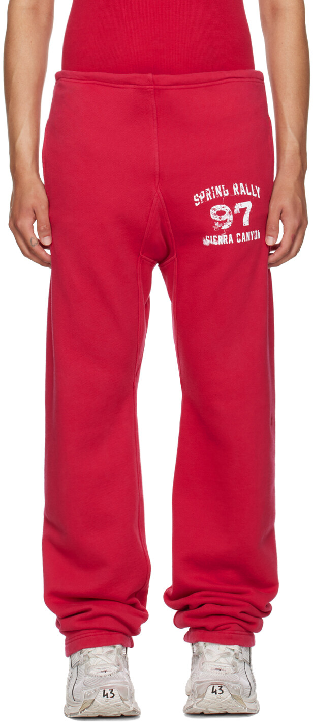 

Эксклюзивные спортивные штаны SSENSE GREG ROSS, красный