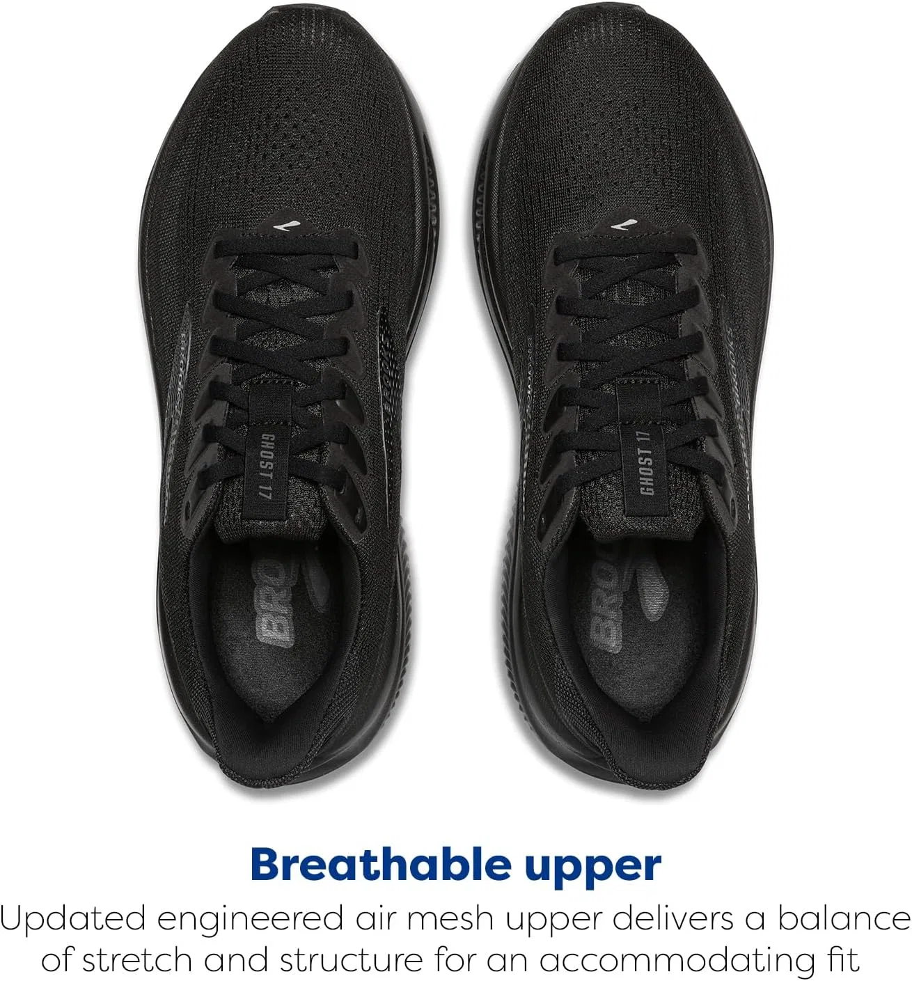 Кроссовки Brooks Herren Ghost 17, Black Ebony — фото 4