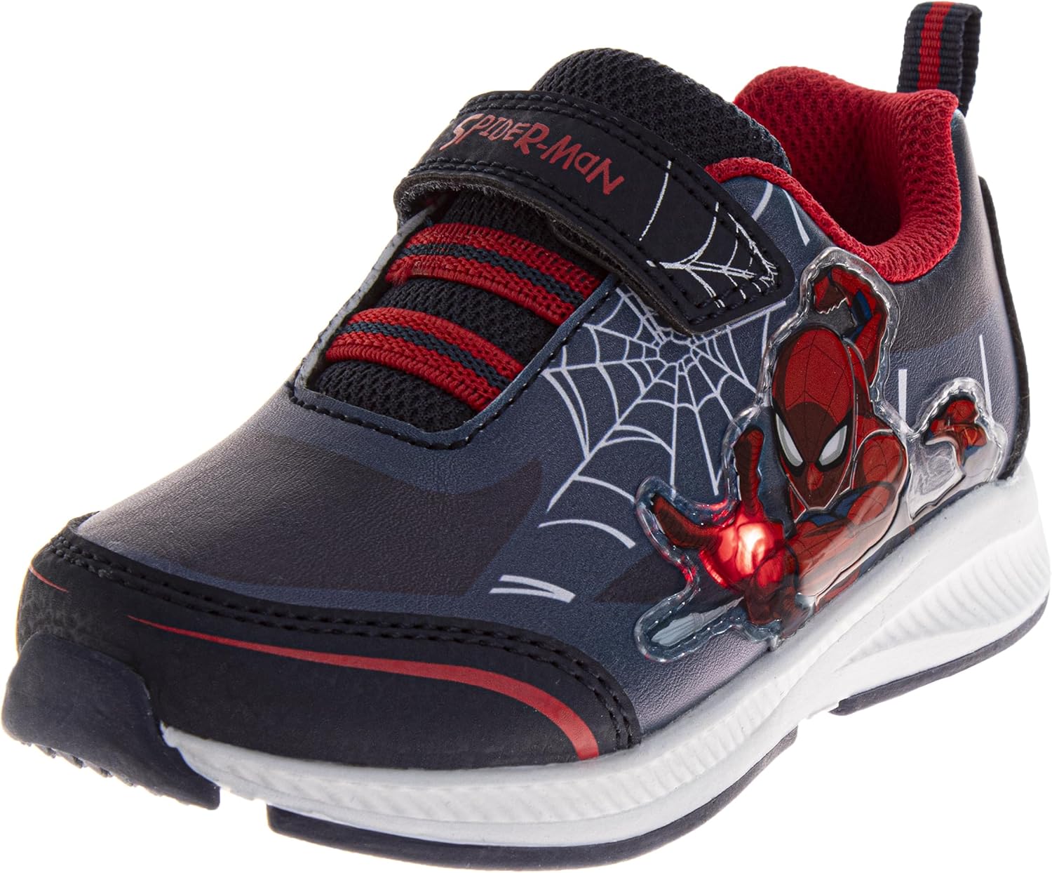 

Кроссовки без шнурков с персонажами Marvel Comics - Мстители, Человек-паук, Капитан Америка, Халк, Тор, Железный человек, спортивная обувь (размеры: 6-10 для малышей / 11-12 для детей), красный/синий/темно-синий