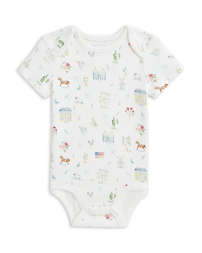 

Боди с принтом Polo Ralph Lauren для мальчиков RL Baby x Riley Sheehey - Baby, белый