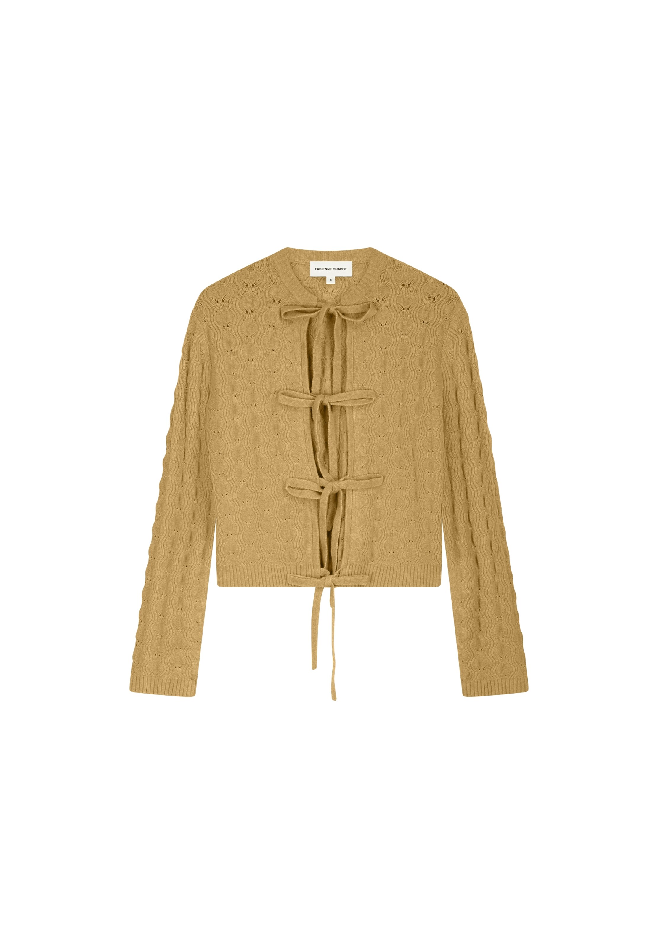 

Fabienne Chapot Вязаный кардиган в бежевом цвете