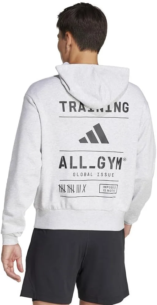 Толстовка adidas All-Gym Category Pump Cover Hoodie — фото 2