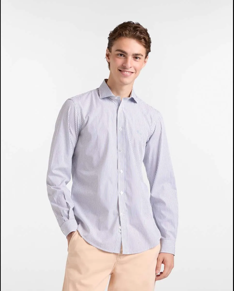 

Мужская рубашка двухцветная с контрастными элементами Harmont&Blaine