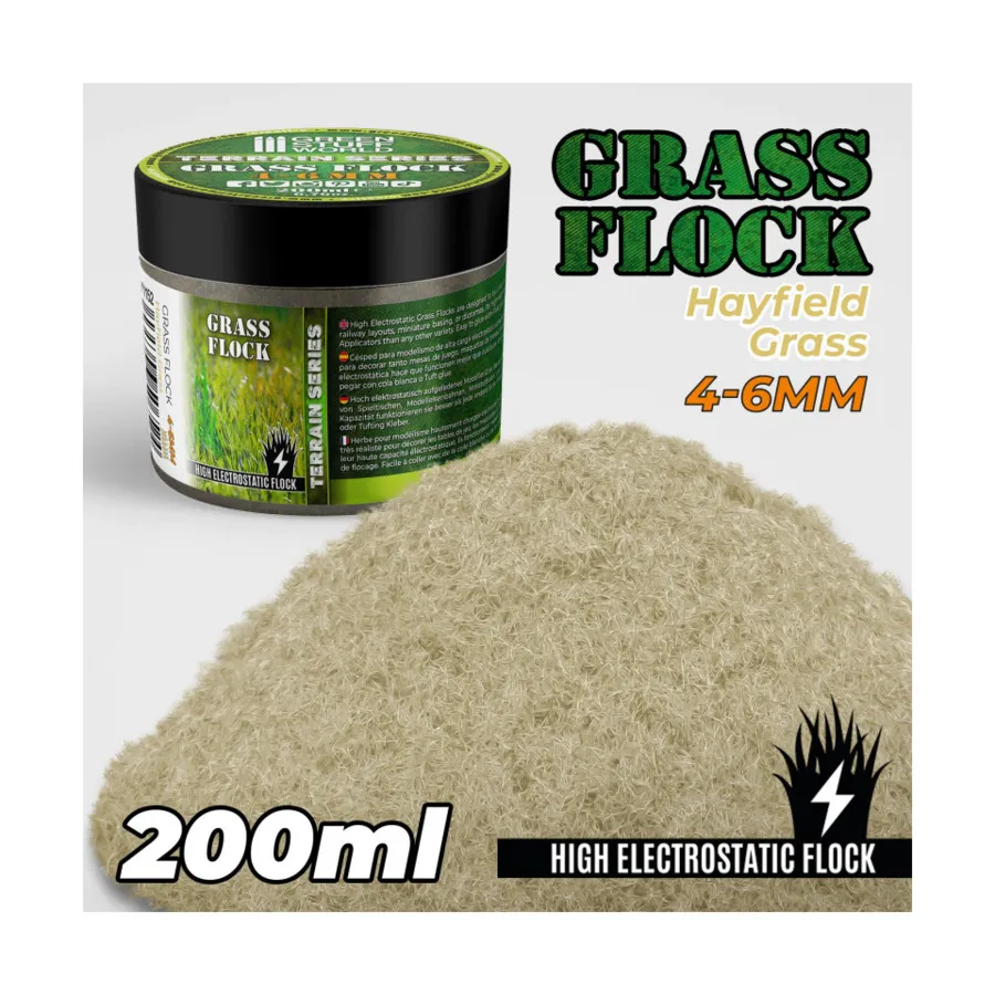 

Хейфилд Грасс, Terrain - Flock Nylon - 4-6mm (Green Stuff World)
