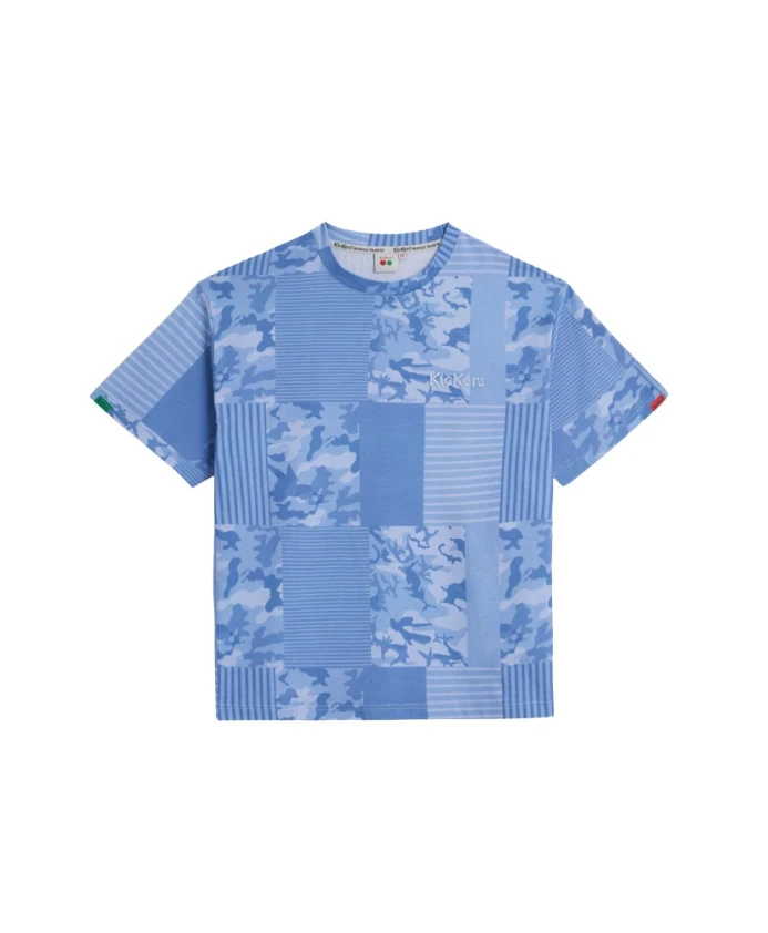 

Стильная футболка с принтом по всей поверхности Kickers, фиолетовый