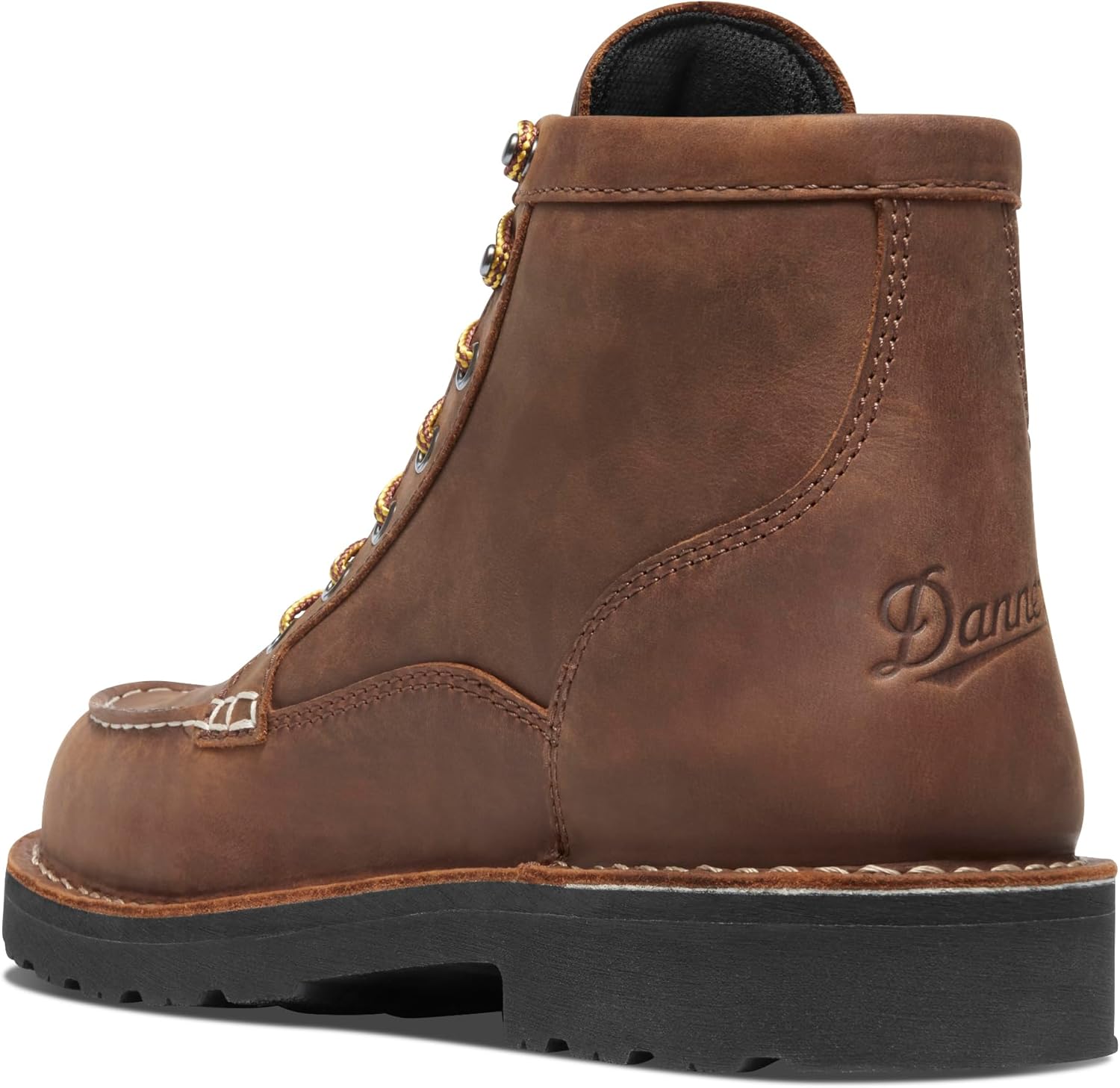 Мужские ботинки Danner 6 Bull Run с мок-то носком - верх из полной кожи с масляной обработкой, противоскользящая подошва клиновидной формы и стелька с трехслойной амортизацией, стойкость к электрическому току (EH), Tobacco - Gore-tex — фото 3