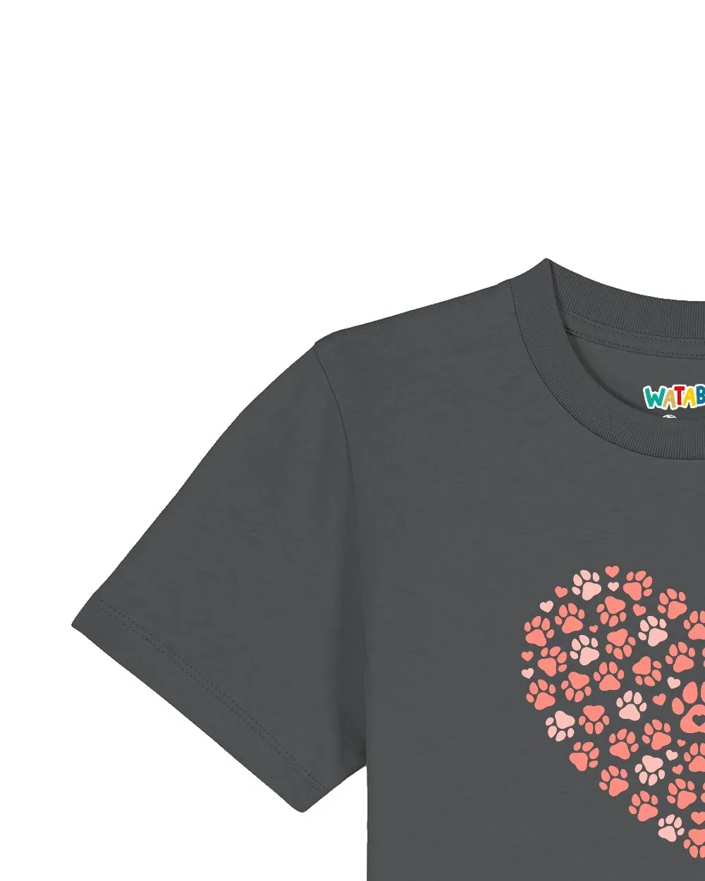 Футболка с принтом, Wat? Apparel, серый — фото 3