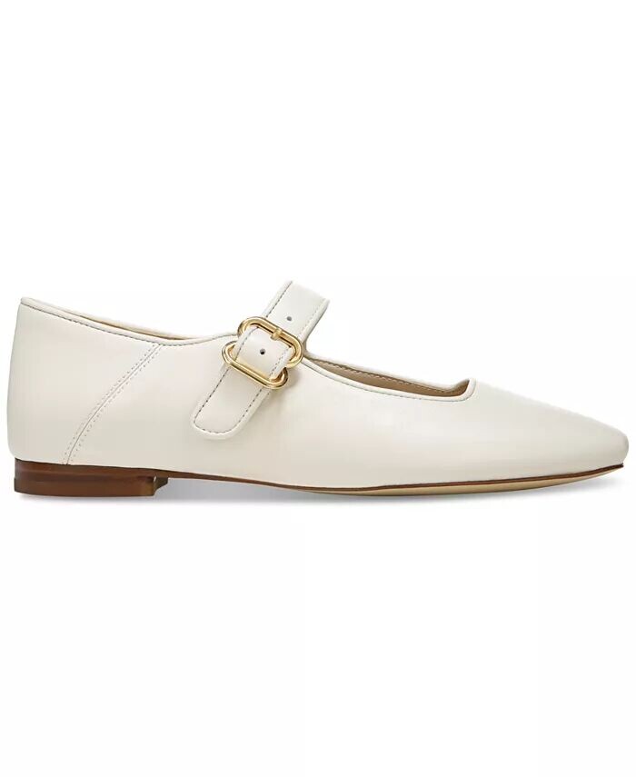 Женские туфли на плоской подошве Mary Jane с пряжкой Michaela Sam Edelman, белый — фото 3