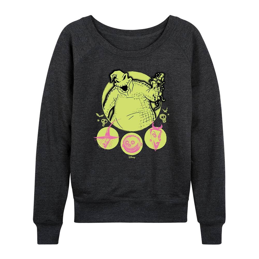 

Легкий женский свитшот из френч-терри Disney's Nightmare Before Christmas Oogie Boogie, цвет Heather Charcoal