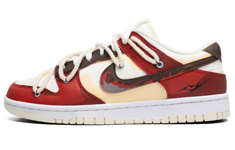 

Кроссовки для скейтбординга Dunk мужские низкие красные Nike, Красный, Кроссовки для скейтбординга Dunk мужские низкие красные Nike