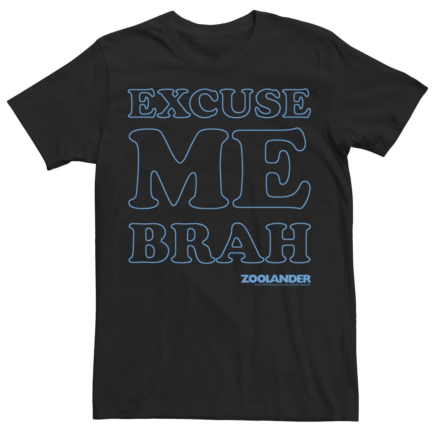 

Мужская футболка Zoolander Excuse Me Brah Text Licensed Character