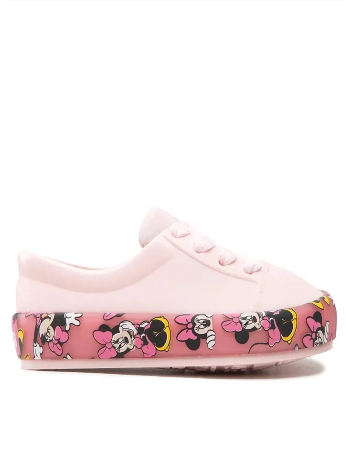 Mini Melissa Детские сандалии «Микки и друзья» розового цвета — фото 2