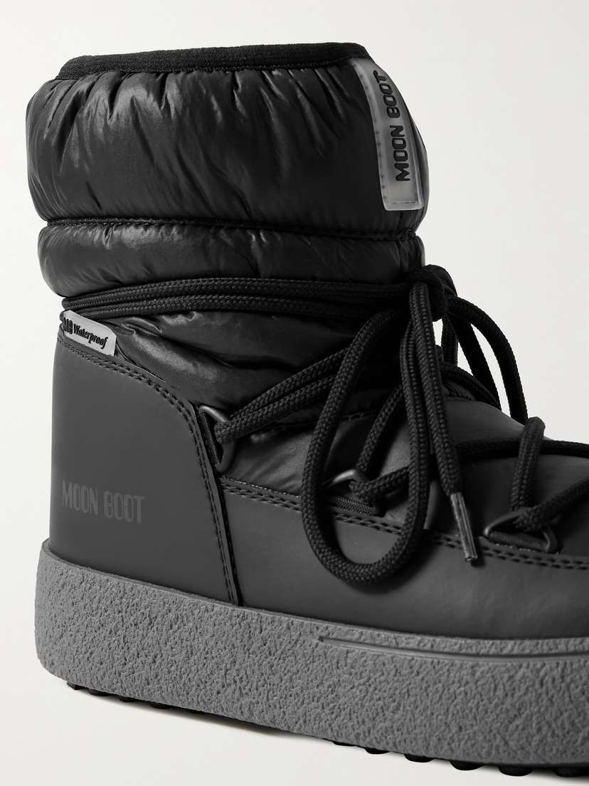 Стеганые зимние ботинки Ltrack из искусственной кожи Moon Boot, черный — фото 4