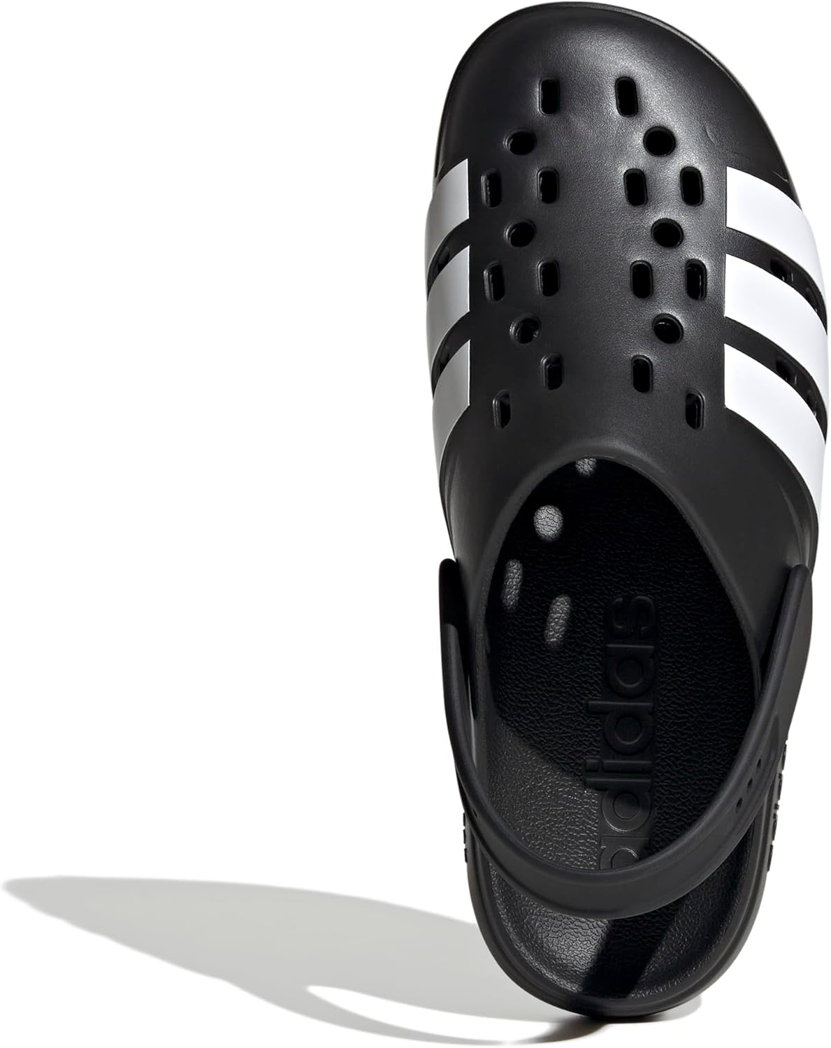 Сабо adidas Adilette Clog 2.0 для взрослых унисекс, белый/черный — фото 2