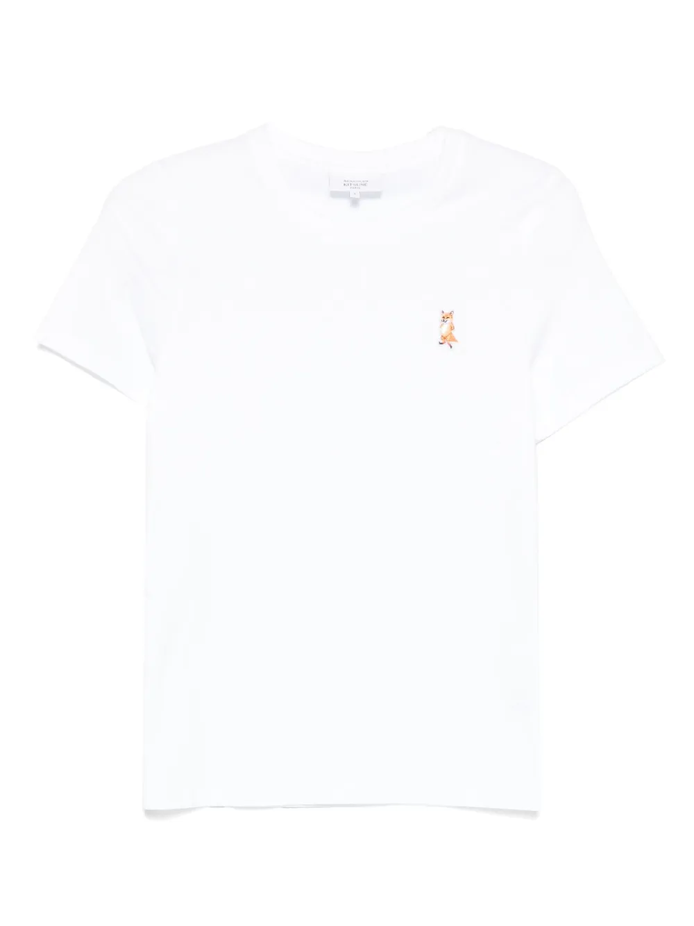 

Футболка Standing Fox с вышивкой Maison Kitsuné, белый