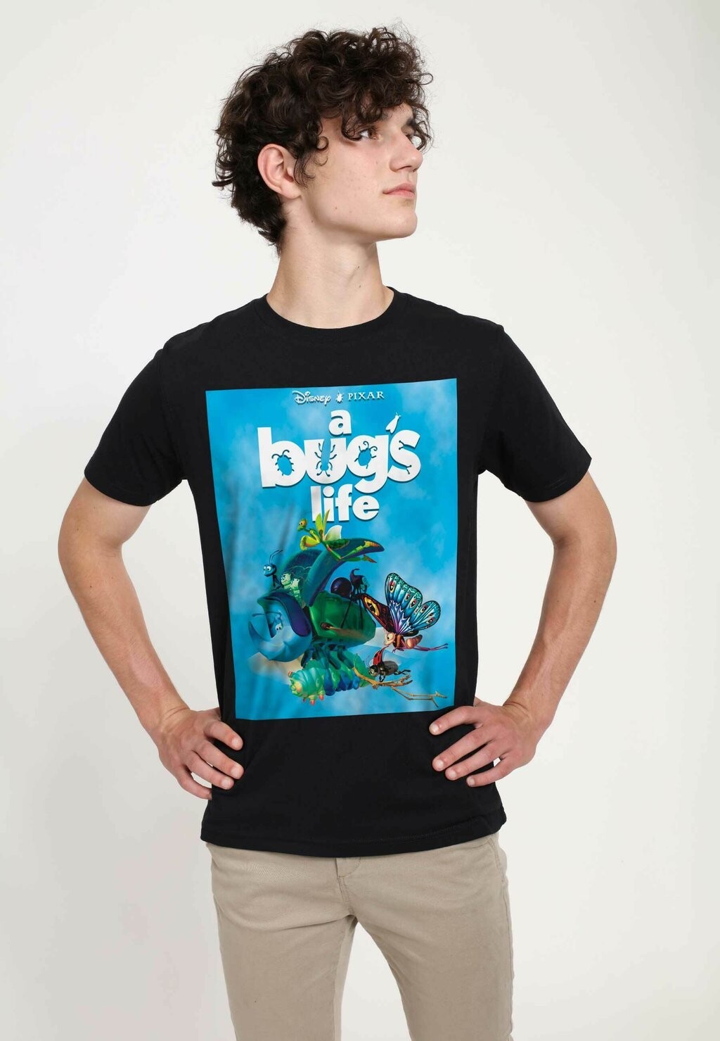 

Футболка с принтом PIXAR A BUG'S LIFE BUG'S LIFE POSTER Henry Tiger, черный